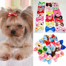 Load image into Gallery viewer, 20 PCS  Puppy Bowknots Cat Dog Hair Accessories Grooming Hair Bows For Dogs Assorted Hair Bows For Small Cat Pets Puppy Bowknots
