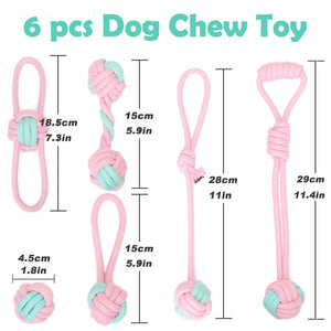 Dog Rope Toy Interactive Toy for Large Dog Rope Ball Chew Toys Teeth Cleaning Pet Toy for Small Medium Dogs Pet Products TY0116