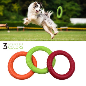 Pet Flying Discs Dog Training Ring Puller Resistant Bite Floating Toy Puppy Outdoor Interactive Game Playing Products Supply